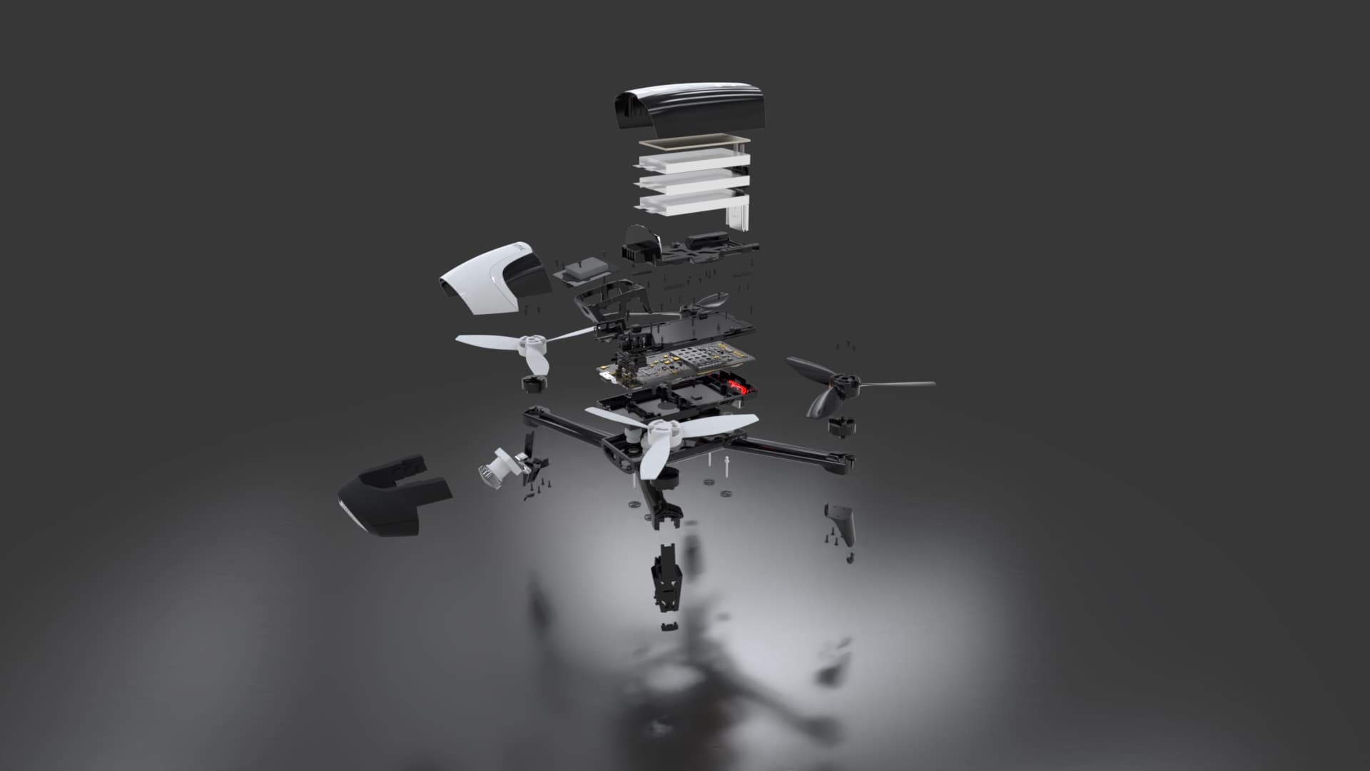 3D section animation showing internal product structure